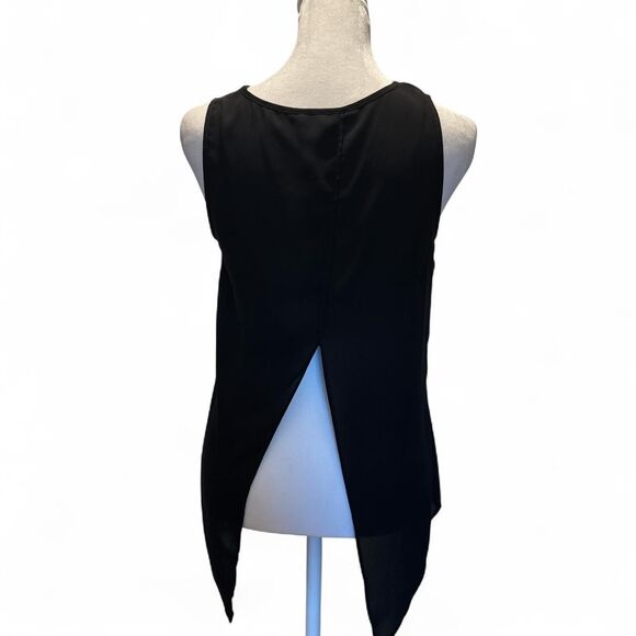 Express Women's Black Sheer Lightweight Sleeveless Blouse Cami XS %100 polyester - Picture 3 of 6